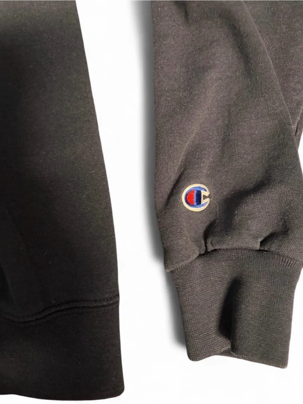 Champion Yale Football Black Crewneck Hoodie